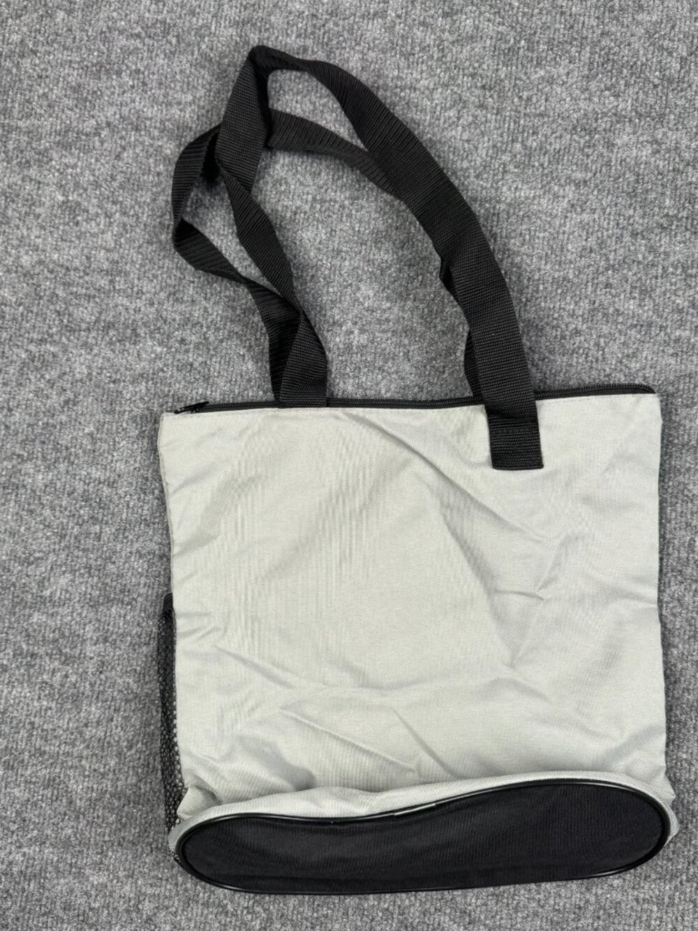 Unisex Alcon "See Brilliantly" Black and Grey Zip Tote Bag - Picture 10 of 10